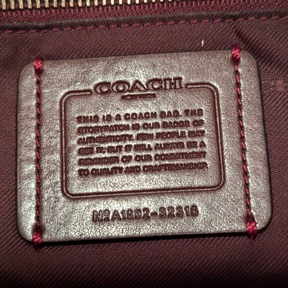 Coach Mixed Leather Dreamer 36 Handbag Gray - Picture 12 of 16